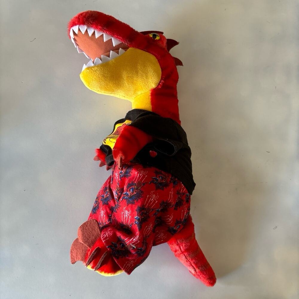 Build-A-Bear Workshop Raptor Stuffed Animal in Red - Picture 3 of 6